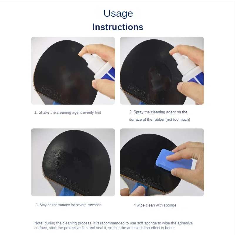 Table tennis rubber sleeve adhesive adhesive cleaner decontamination cleaning care set 110ML maintenance fluid