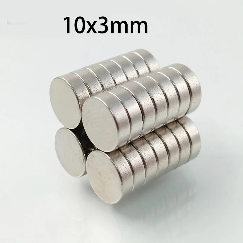 10/20/50pcs 10x3mm Magnets, Super Heavy Duty Disc Magnets for Industrial, Workshop, Tool Holders, CNC, Jigs & Fixtures