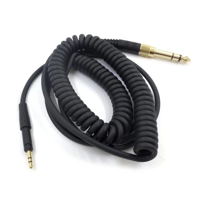 Cable de auriculares con resorte Jack de 6,35mm fiable para Sennheiser HD6DJ MIX HD8 HD7