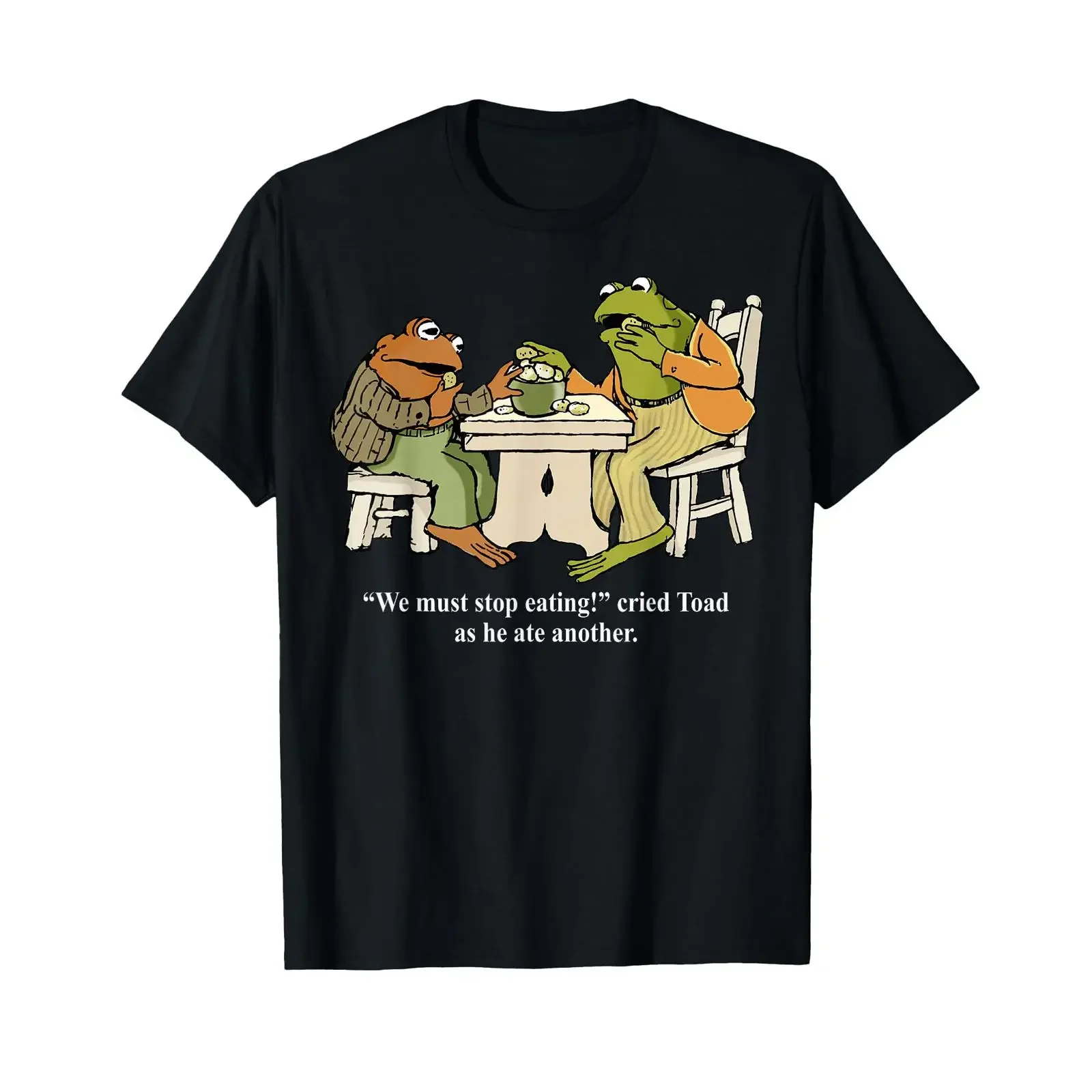 We Must T Shirt Stop Eating Toad As He Ate Another Frog Men vintage Washed fashion Top For Everyday Wear streetwear