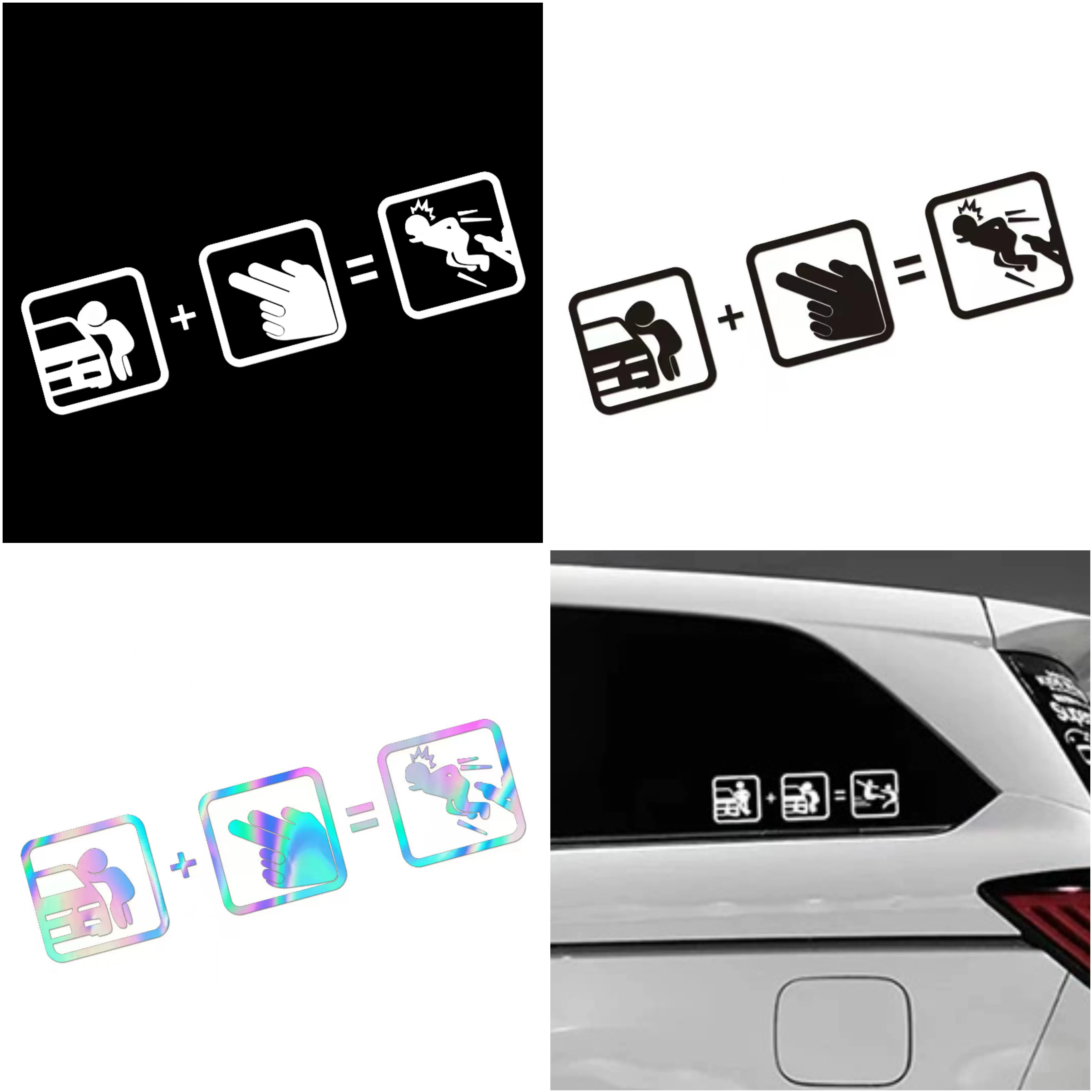

Reflective Car Stickers "Do Not Touch" Waterproof Sunproof, UV Resistant Decals for Auto Body Motorcycle Helmet