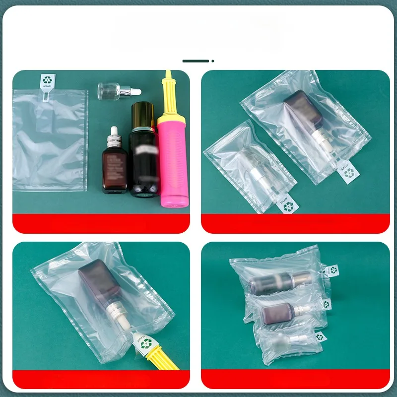 50pcs/Lot Bag In Bag Buffer Hollow Inflatable Double Buffer Fruit Anti-Drop Shockproof Protection Bubble Bags Cushion