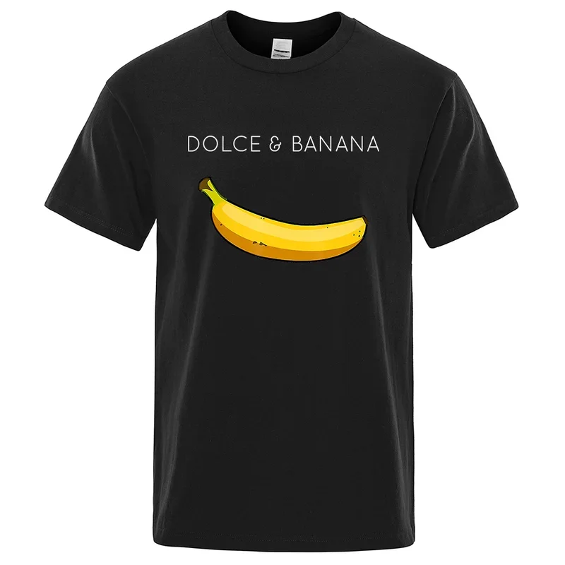 

Summer fashion Dolce & banana print men T-shirts casual breathable tops oversized cotton tshirt male short sleeve top tees M-4XL