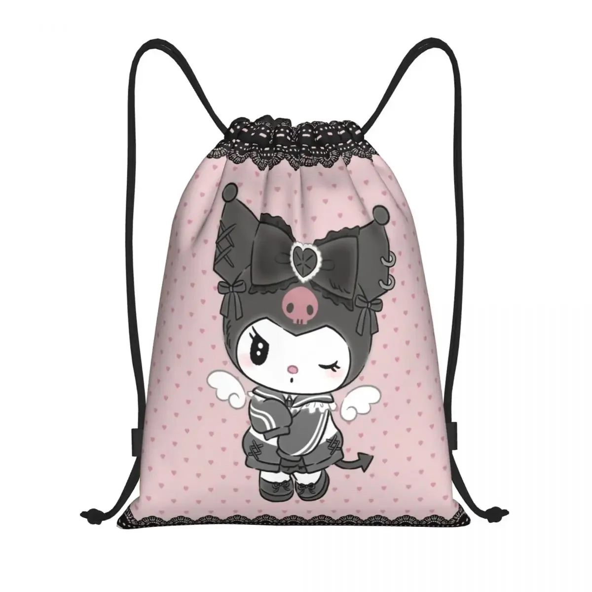 

Custom Melody Cartoon Anime Drawstring Backpack Bags Women Men Lightweight Gym Sports Sackpack Sacks for Shopping