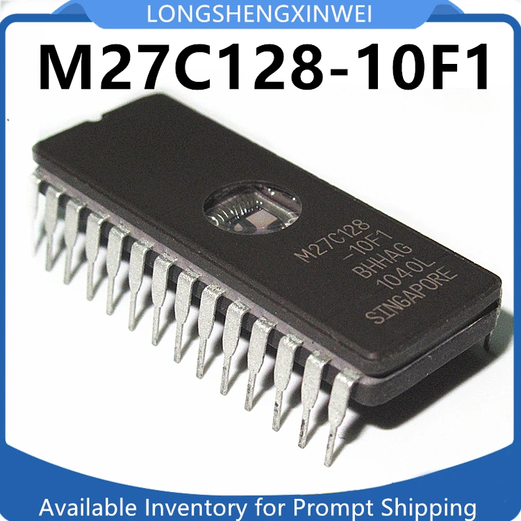 1PCS New Spot M27C128-10F1 M27C128 Direct-insert Window Memory CDIP-28