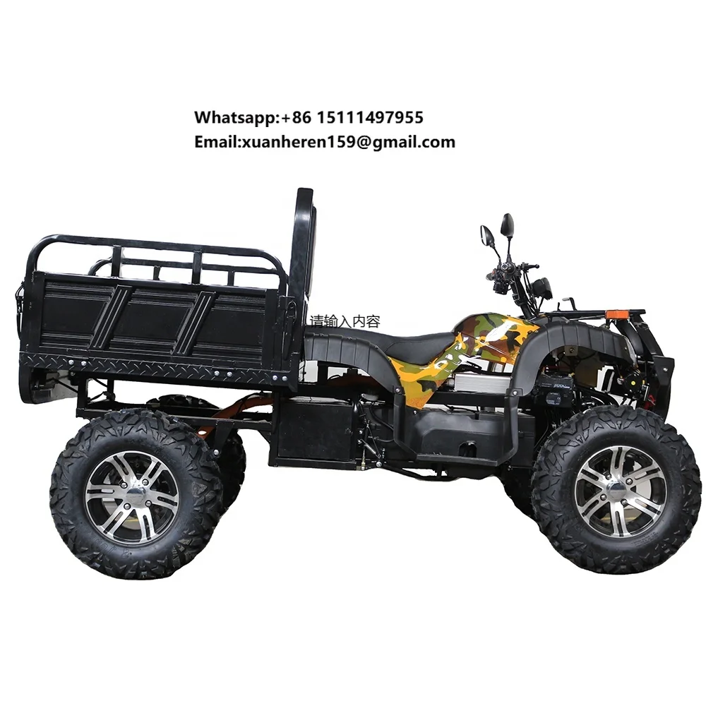 Maximum Load Capacity 500kg 3000W Farm Quad 72V  Electric ATV Dumper