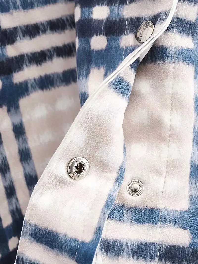 Kẻ Sọc Sơ Mi Nữ Áo Và Tay Dài Nữ Casual In Áo Sơ Mi Rời Da Lộn Áo Khoác Da Áo Khoác Ngoài Mùa Xuân Tin Tức Áo Khoác