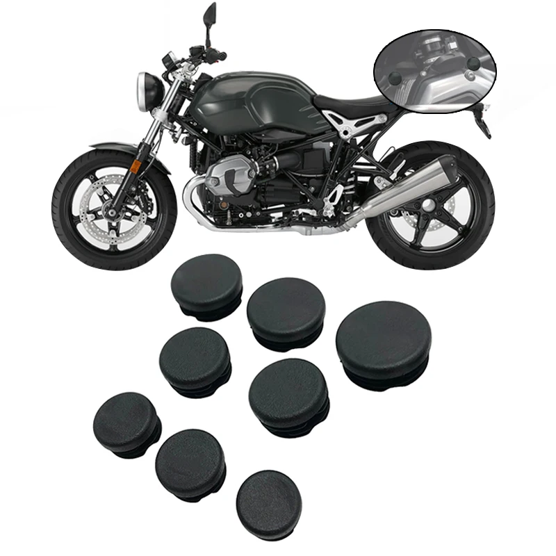 

For BMW R Nine T Frame Hole Caps Cover Plug Kit Decor Protection R NineT R9T Pure Racer Scrambler Urban G/S 2013-2023 2021 2022