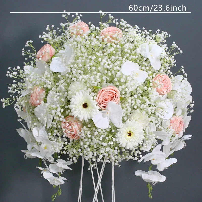 Custom Color Heart Shaped Flower Decoration for Wedding Creative Pollen Design Direct Factory Sales Floral Decor