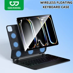 GOOJODOQ Magic Keyboard Case for iPad Pro 11 M4 iPad Air 4/5/6 Smart Pogo Pin Multi-Touch Trackpad Keyboard