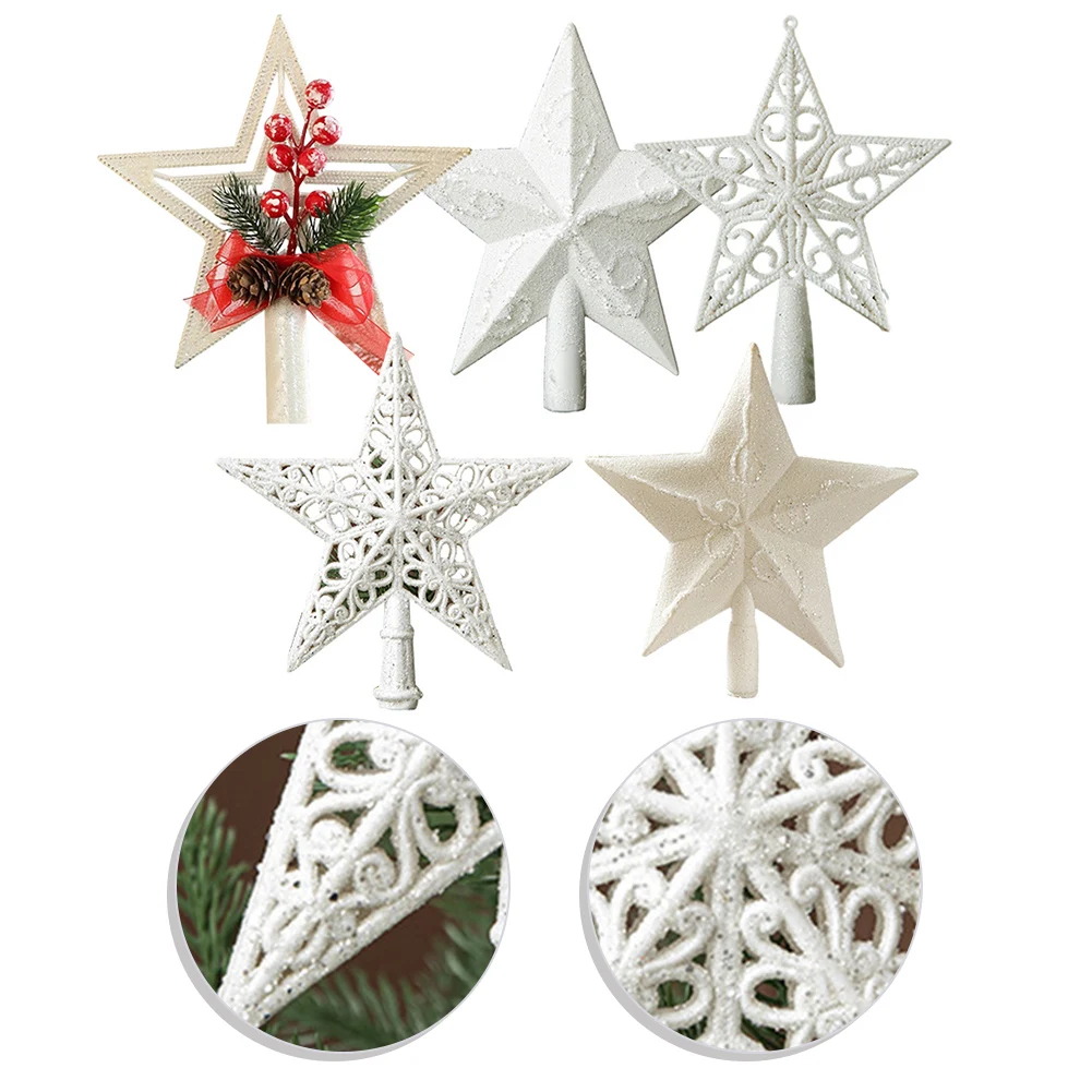18cm Christmas Tree Star Charming Christmas Elements Perfect For Celebrations Suitable For All Sizes Versatile Holiday Decor