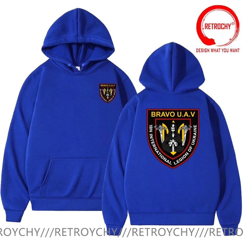 Camiseta da 1ª Companhia Bravo II da Legião Internacional, modelo masculino, roupa casual moderna e elegante, camisetas estilosas para o dia a dia.
