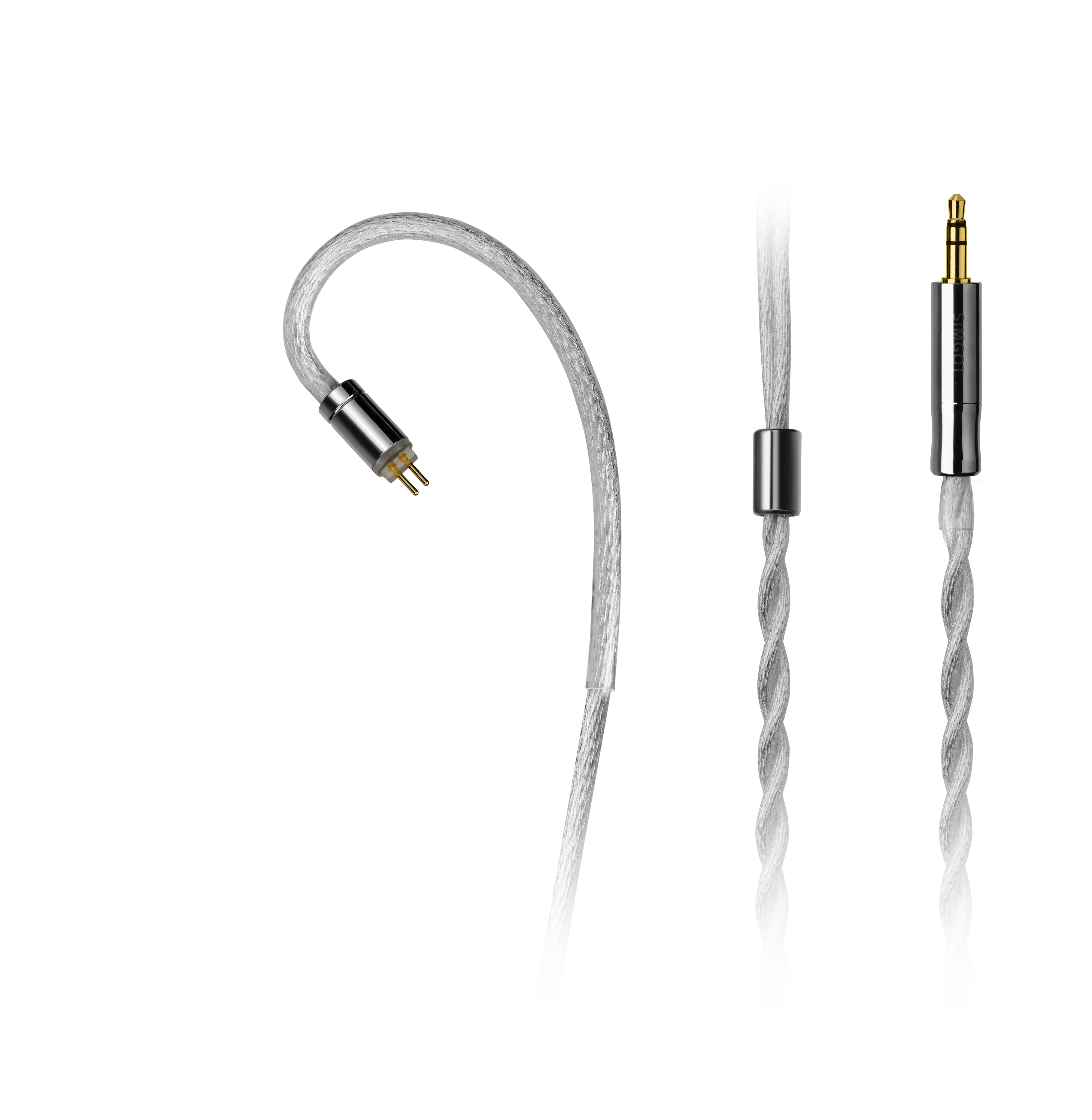 SIMGOT LC7 IEMケーブル 3.5mm 4.4mm 銀メッキ 18AWG