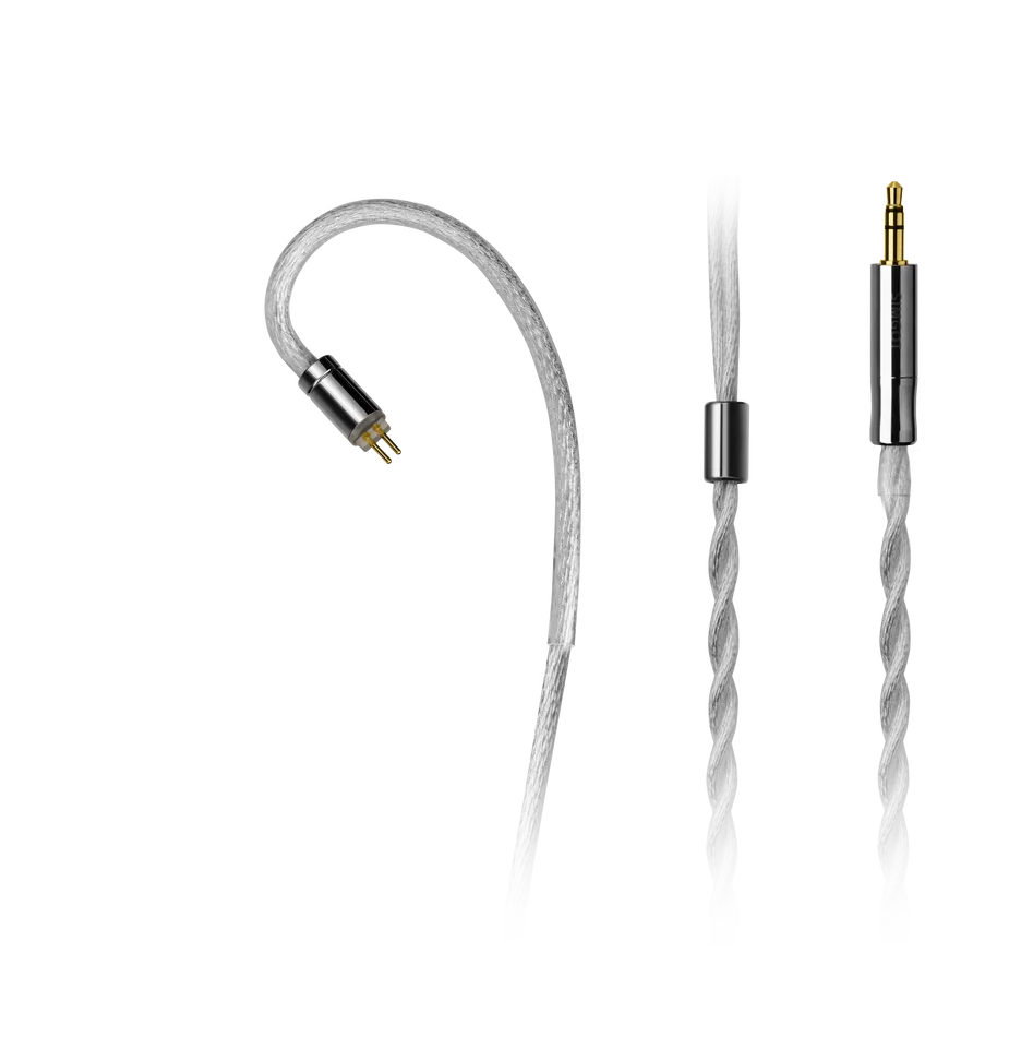 SIMGOT LC7 IEMケーブル 3.5mm 4.4mm 銀メッキ 18AWG