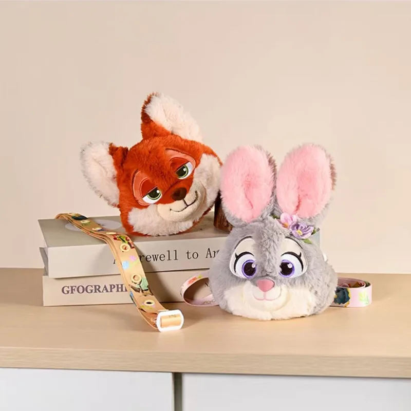 ディズニー Zootopia ジュディニキぬいぐるみ小銭入れかわいい漫画人形ペンダントキーホルダーぬいぐるみポーチ映画ファンのための
