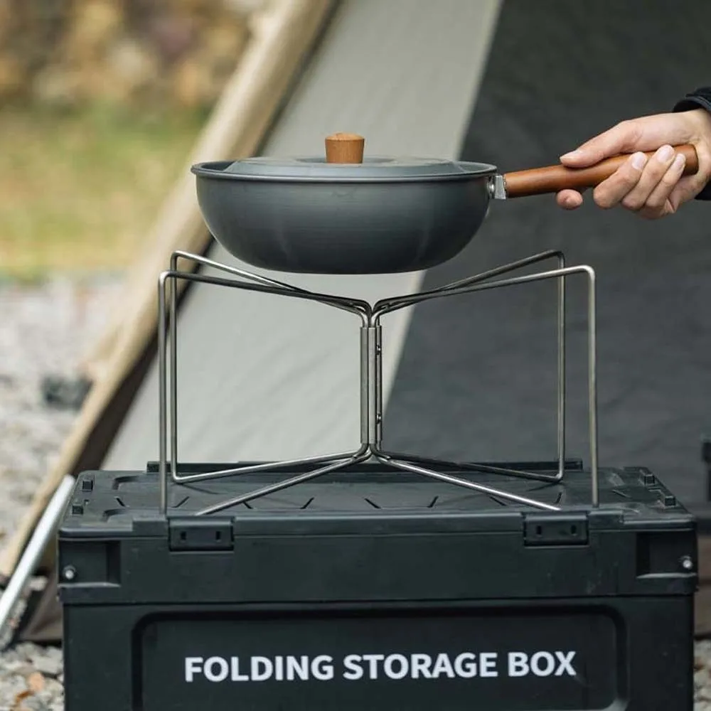 حامل تبريد قابل للطي مضاد للانزلاق ولا يوجد تسرب قوي وحامل أمتعة قابل للطي يمكن تجميعها بسهولة ومستقرة #3