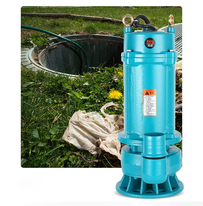 220V/380V cutting type sewage pump, agricultural irrigation, septic tank sludge new upgrade Sewage/Clean Water Dual Purpose Pump