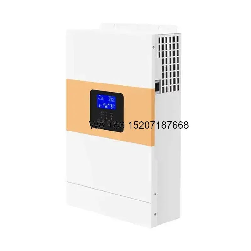 Wmwmnu 5.5KW Hybrid Solar Inverter MPPT Power Charger Controller Pure Sine Wave Inverter 5.5Kw for Home Off Grid System