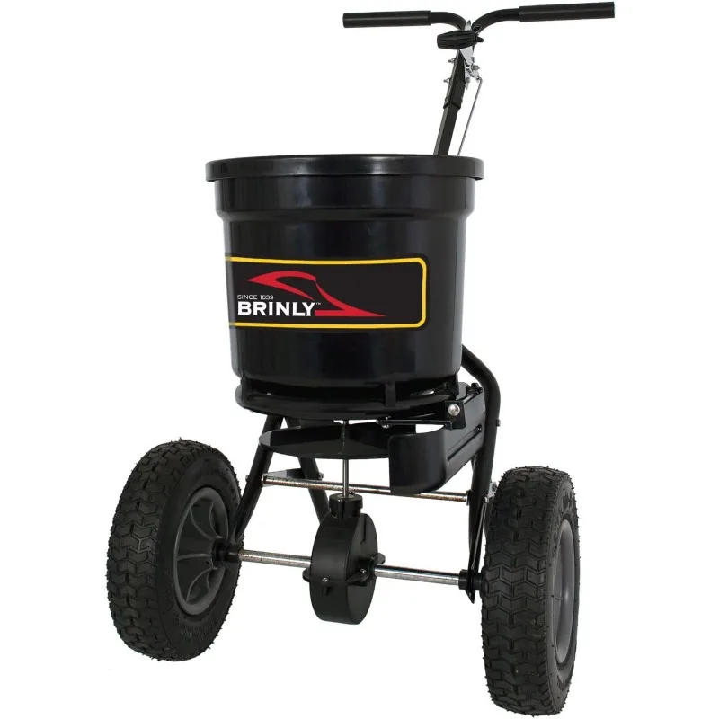 

P20-500BHDF-A Push Spreader with Side Deflector Kit and Hopper Grate, 50 lb. Capacity, Matte Black