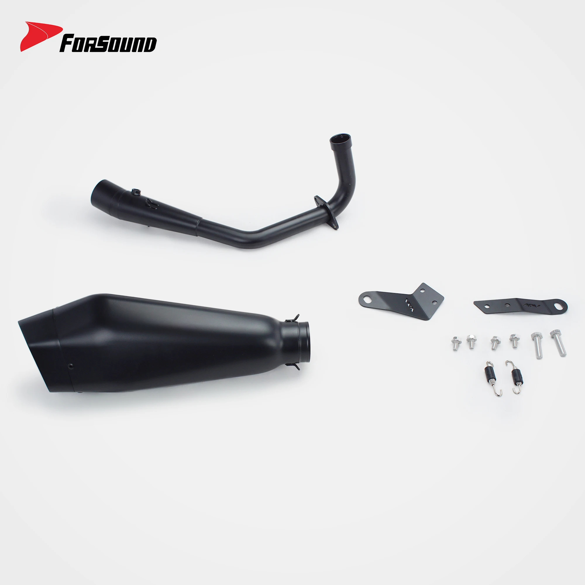 Forsound Factory Wholesale Price Forza350 Titanium Exhaust Valved Muffler with Mid Pipe Resonator