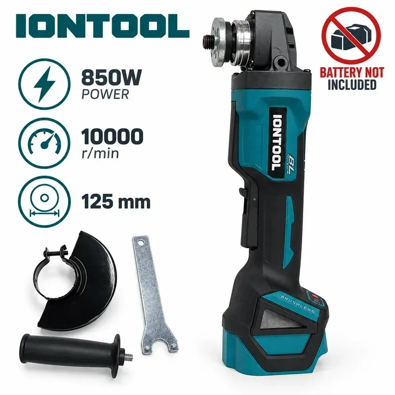 IONTOOL Portable Cordless Angle Grinder 125mm For Precision Granite Edge Profiling and Quartz Chamfering and Terrazzo Grinding
