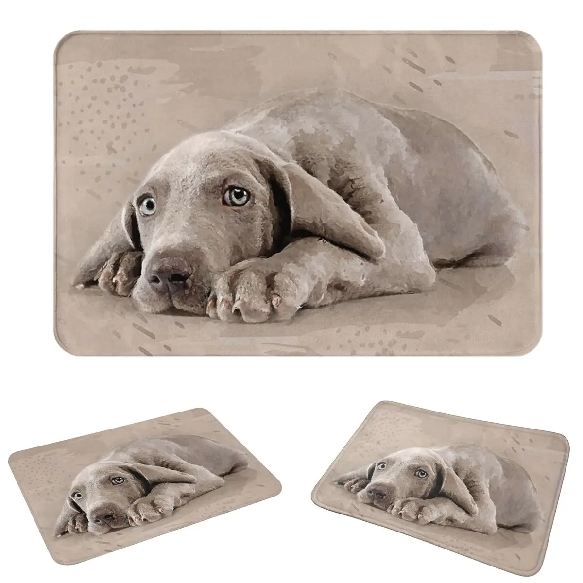 Weimaraner Puppy Doormat Durable Carpet Rug Kitchen Entrance Home Floor Mat for Bedroom Footpad Mats