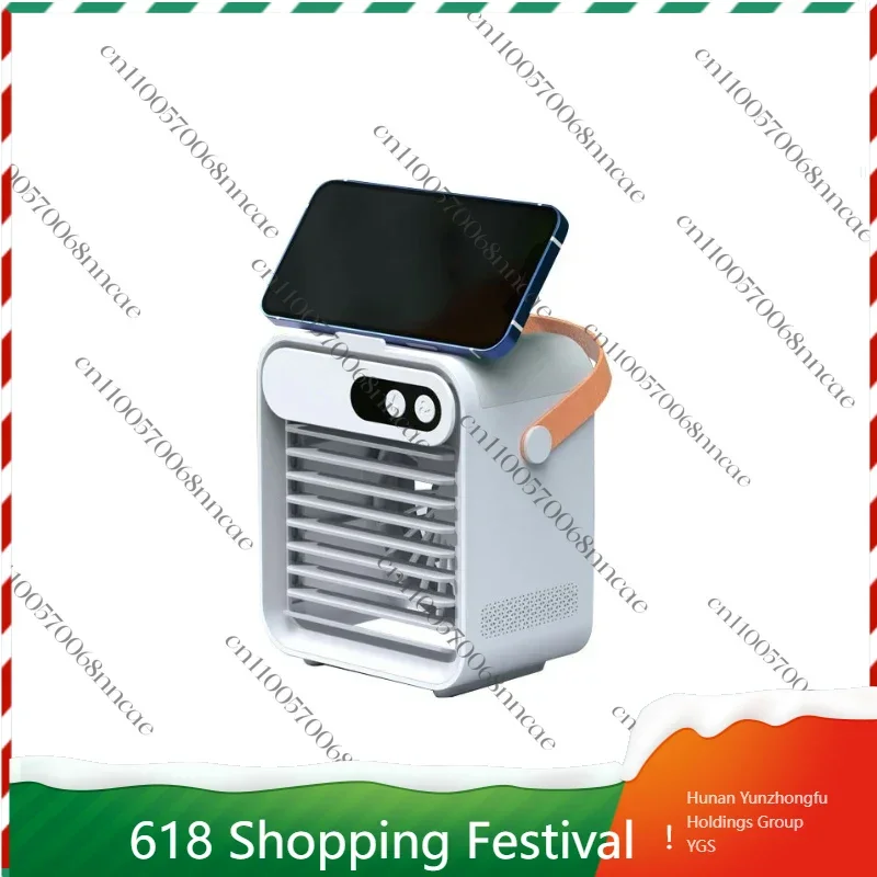 USB Mini Personal Air Cooler, 3-Speed Portable Space Cooling Fan with Water Tank for Office & Home Desk