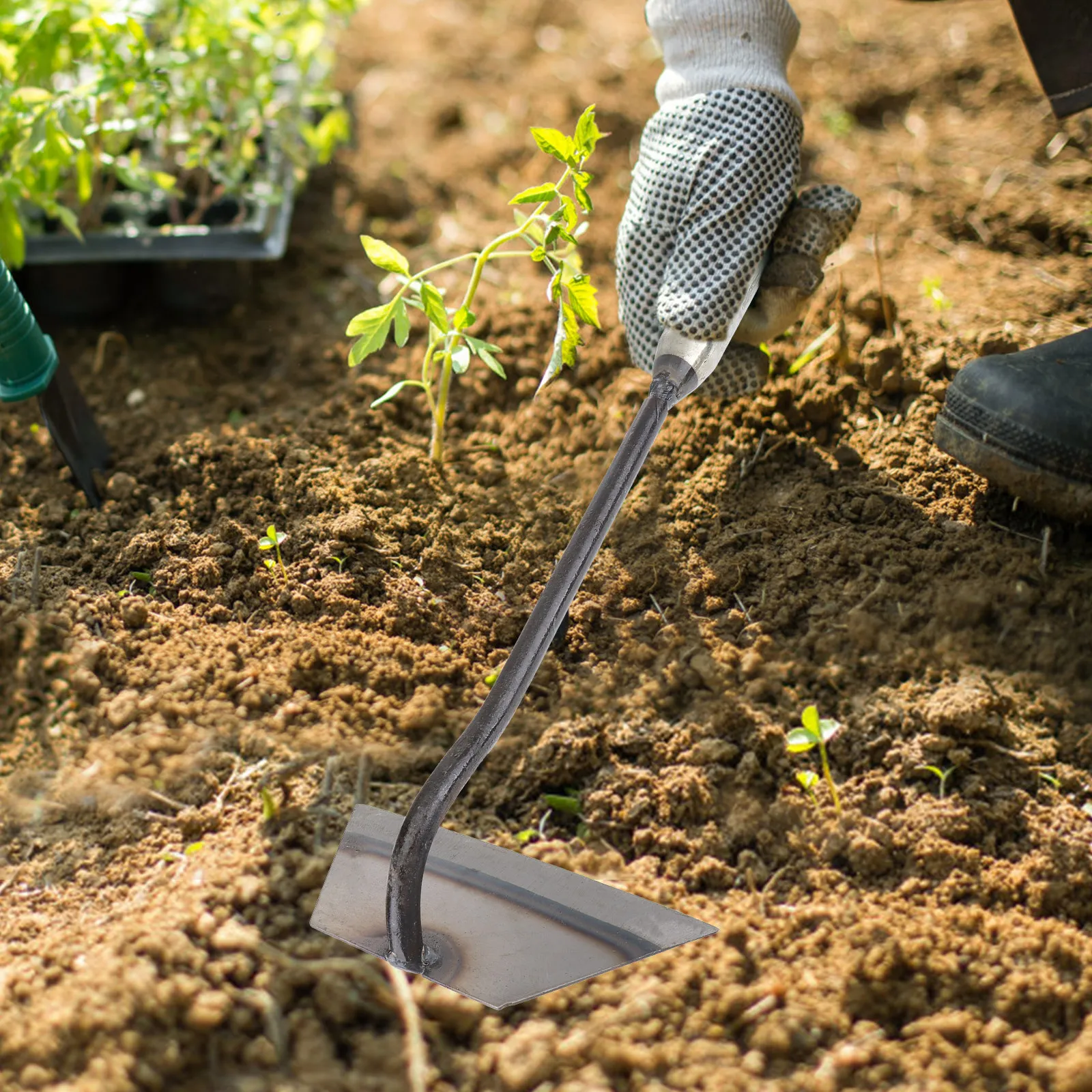 

Набор из 4 прочных садовых кирваток высокой твердости для прополки, копки, рыхления почвы, посадки деревьев и цветов