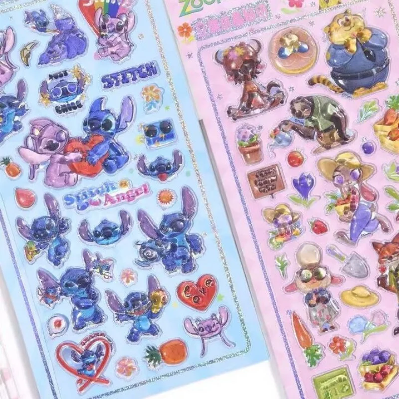 

20PCS/ лот KAWAII DISNEY STITCH ZOOTOPIA 3D стикеры милые скрапбук DIY дневника декоративные стикеры альбом STICK LABEL