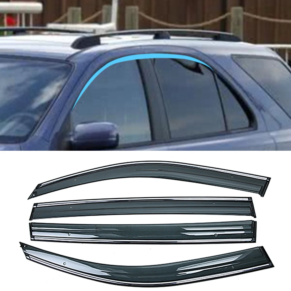 

For KIA Sorento BL 2002-2009 Car Window Sun Rain Shade Visors Shield Shelter Protector Cover Frame Sticker Exterior Accessories