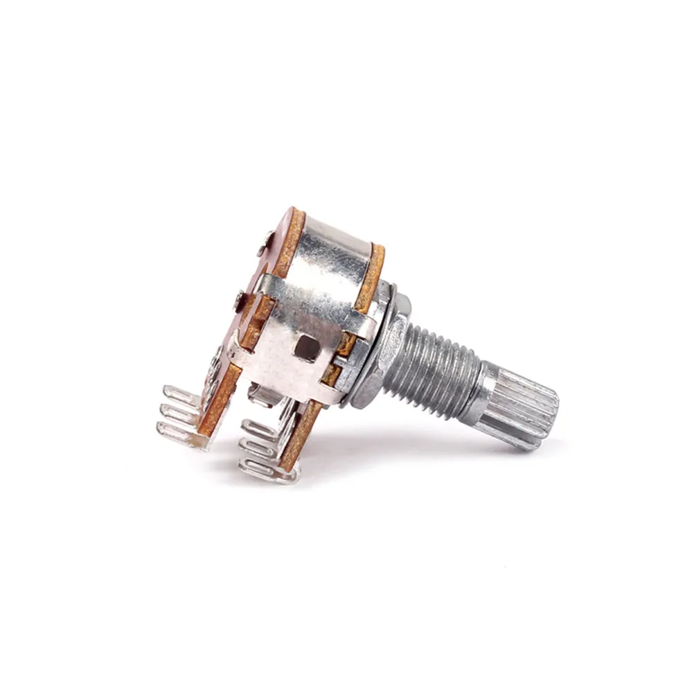 B250k Split Shaft Audio Potentiometer Dual Pot Guitar Volume Tone Control Replacement Parts Guitar Accessories