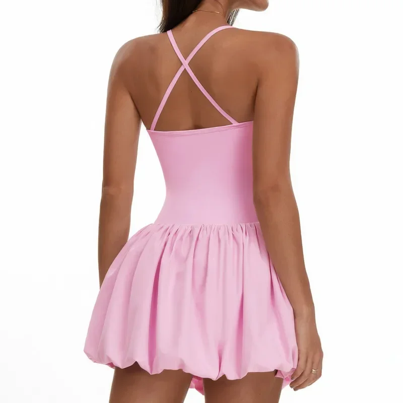 

New Sexy Tennis Skirts Women Gym Jumpsuit Yoga Fitness Suit Shorts Sets Sports Tracksuit Yoga Clothing Female Workout Sportswear