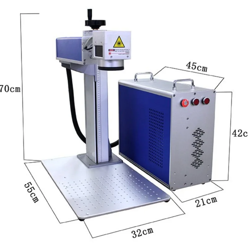 For Split-Type Laser Marking Machine Automatic Fiber Laser Engraving and Etching Machine for Stainless Steel Metal Nameplates