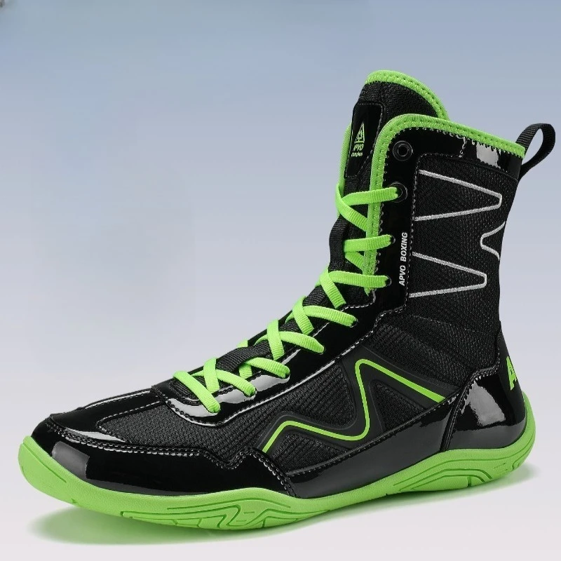 

2026 New Trend Wrestling Shoes Men Breathable Fighting Shoe for Men Non-SlipGym Training Shoe High Top Boxing Sneakers Mans
