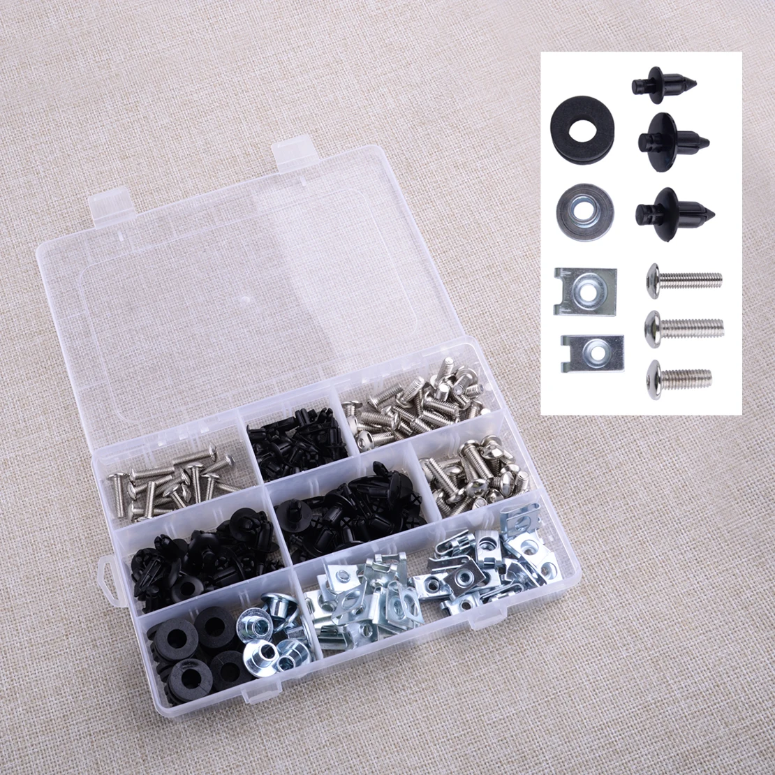 Motorcycle Complete Fairing Bolt Screw Fastener Mount Clip Retainer Nut Grommet Kit Fit For Honda Goldwing GL1800