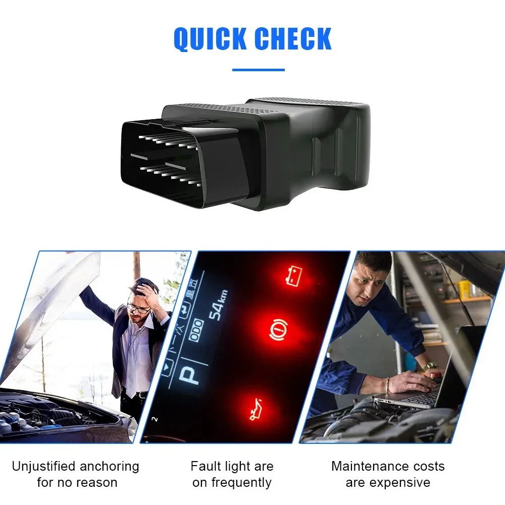 Car Diagnostic Scanner Wireless Bluetooth 4.0 OBD2 Interface Adapter For Android and Windows Instrument Code Removal