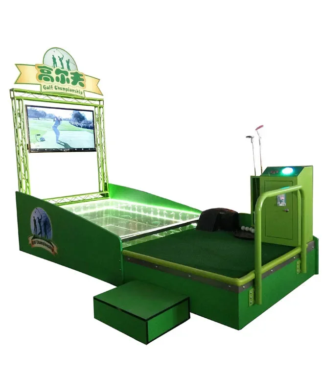 2022 Indoor Sports Games Coin Operated Game Machines Simulation Golf Arcade Game Machine