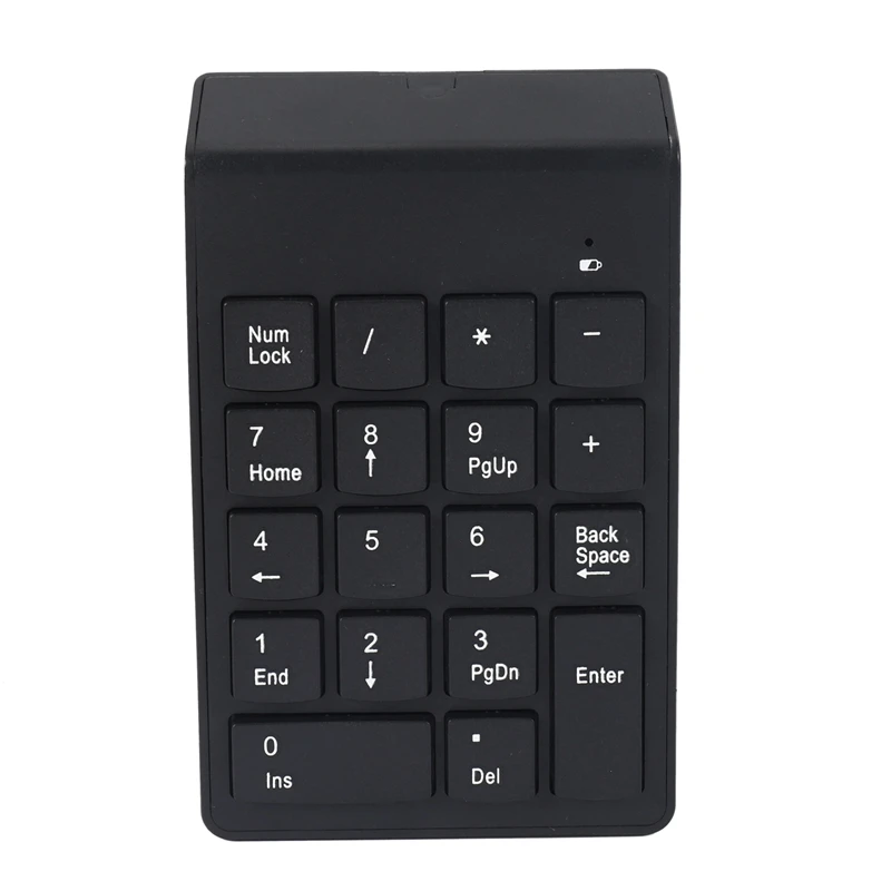 Numeric Keypad,18 Keys Wireless USB Number Pad Keyboard With 2.4G Mini USB Numeric Receiver For Laptop Desktop PC Notebook - Bla