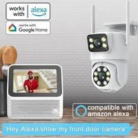 Caméra de surveillance IP extérieure ANSVICAM 5K 10MP Tuya PTZ Wifi Full HD à double objectif avec suivi automatique des personnes par IA pour la sécurité 6