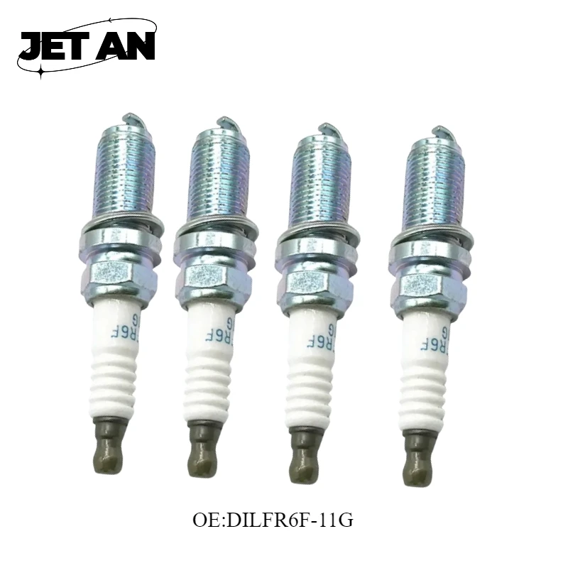 4-6pcs High Quality Iridium Spark Plug OE# 12290-RBJ-003 DILFR6F11G DILFR6F-11G For 2010 2011 Honda Insight 1.3