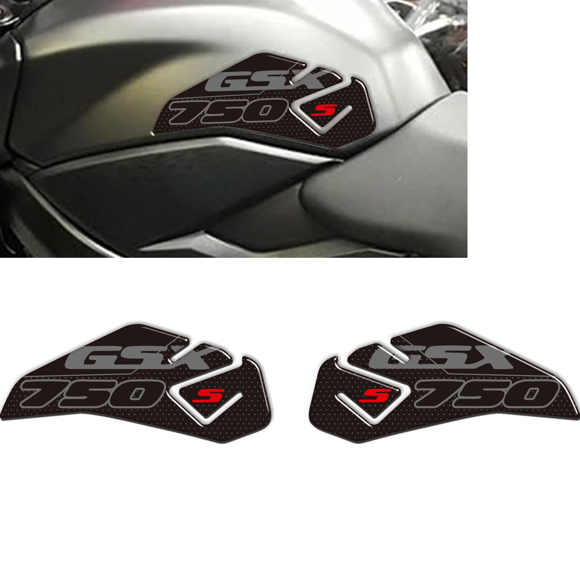 For Suzuki GSX-S750 GSXS750 GSX S750 S 750 GSX-S Motorcycle  3D Stickers decal Tank Pad Grips Protection Gas Fuel Oil Knee 2018