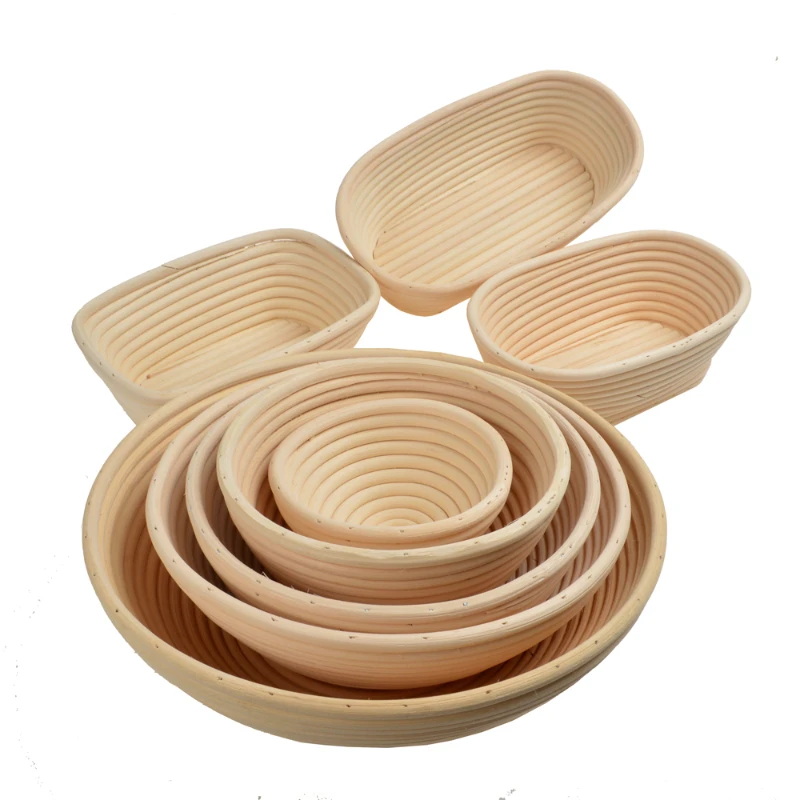 

Bread Fermentation Basket Kitchen Breadbasket Rattan Oval/Round Home Dough Storage Organizer Supplies Bakery Accessories