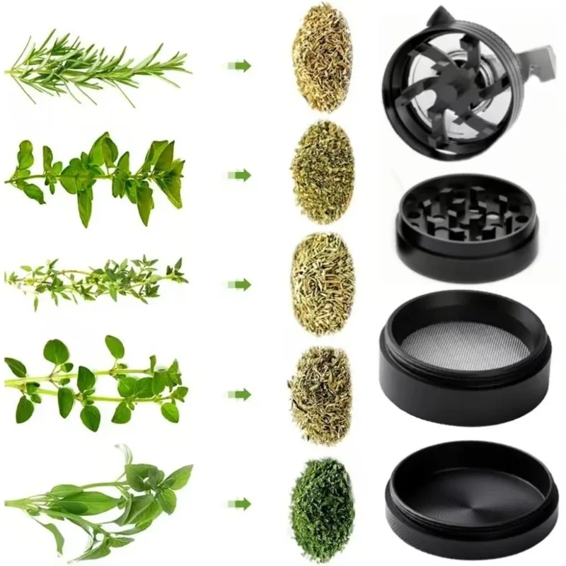 

40mm Four-Layer Tobacco Pipe Grinder Zinc Alloy Manual Mini Grinder