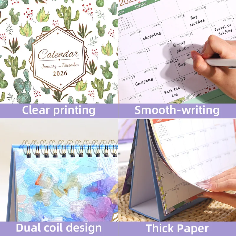 2026 Desk Calendar Office Table Decor Daily Plan Self Discipline Check In Creative Stylish Practical Functional Elegant Unique