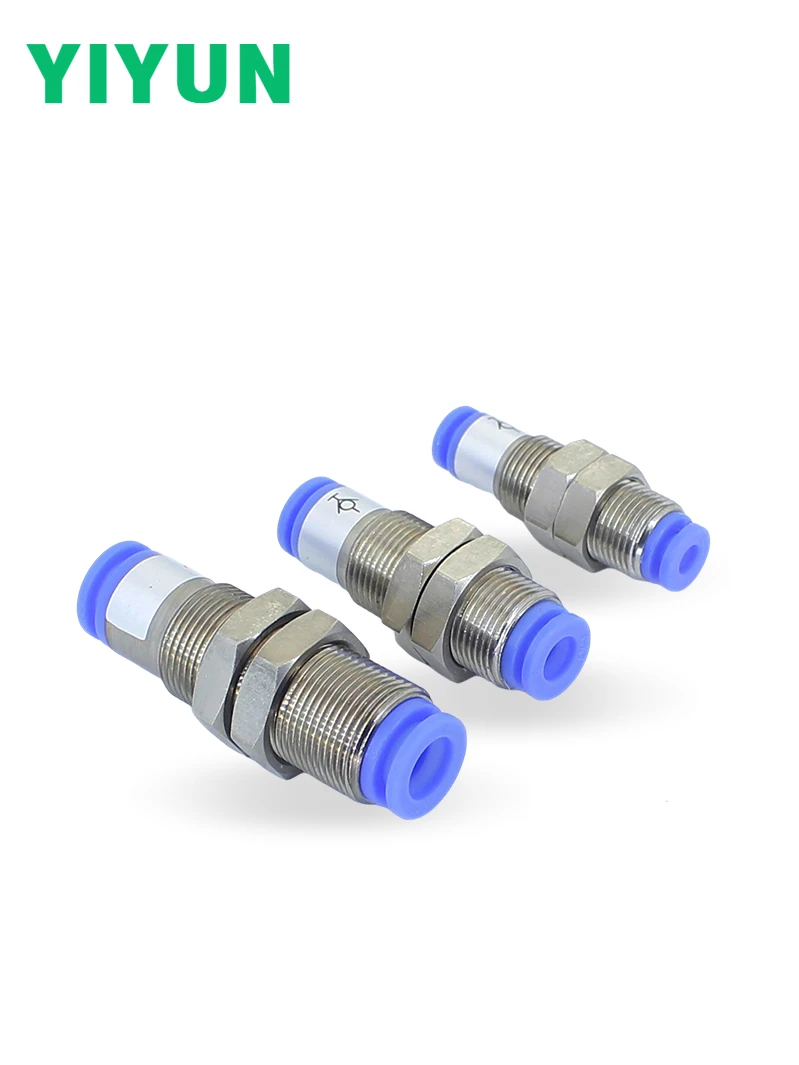 KCE04-00 KCE06-00 KCE08-00 KCE10-00 KCE12-00 YIYUN Straight diaphragm self sealing quick connector vacuum system pneumatic