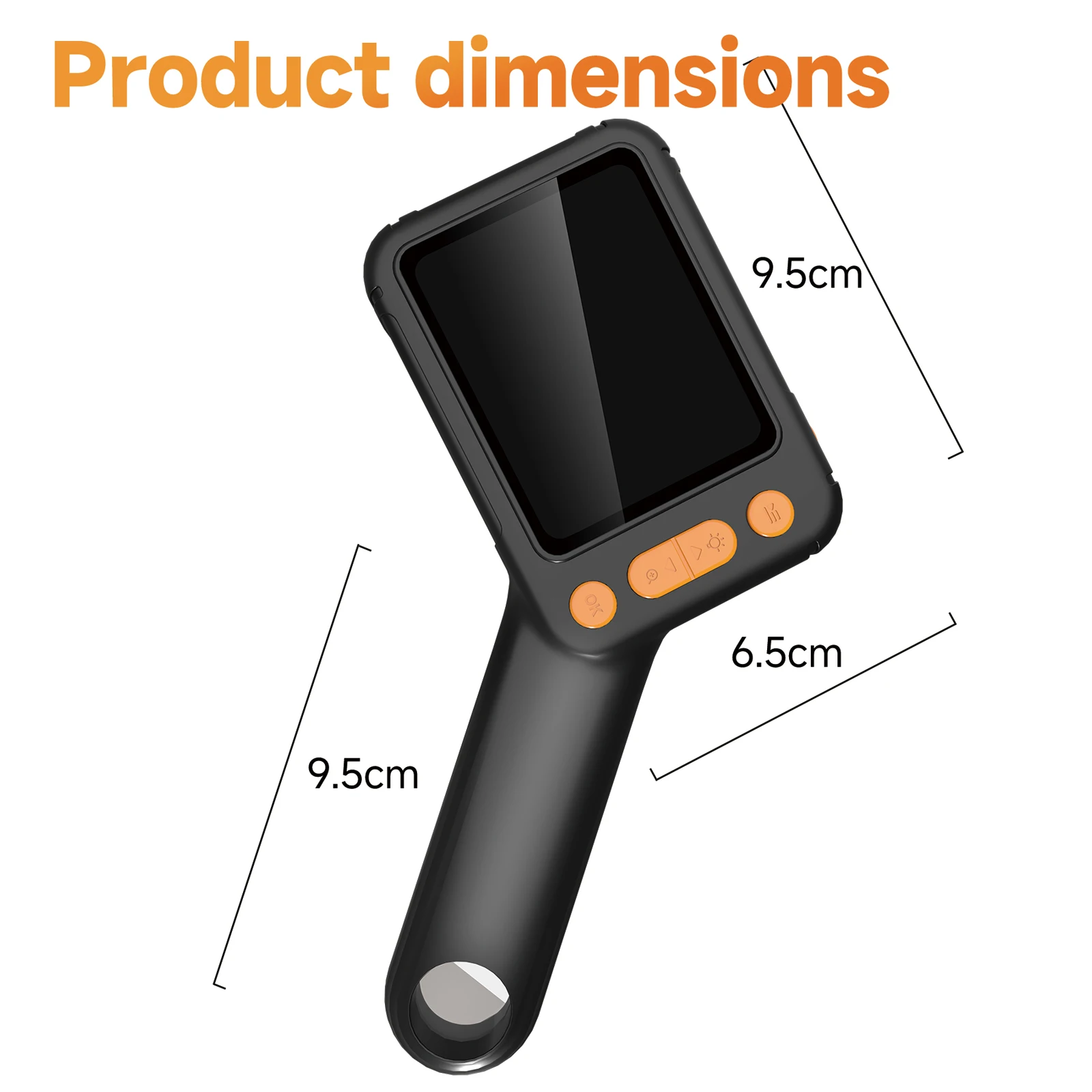 Digital Microscope 2.8 Inch IPS Screen 500X Magnification 4 Level LED Light Type-C USB 750mAh Battery Compatible with Windows