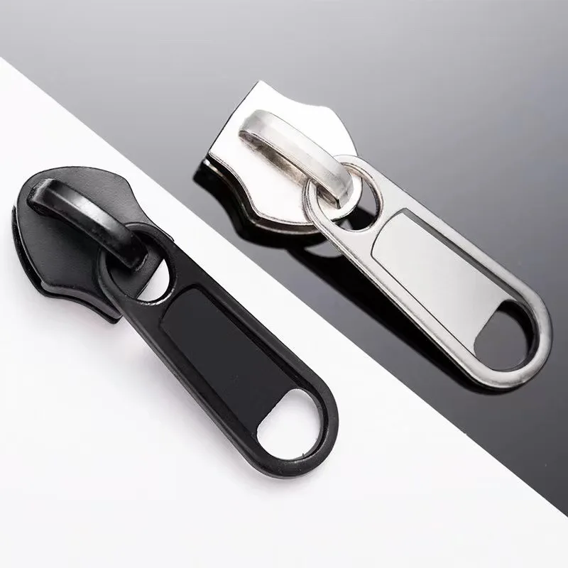 10 sztuk non-lock grube metalowy zamek błyskawiczny suwaki Zipper akcesoria suwaki ze stopu cynku dla nylonowy zamek 3 #5 #8 #10 #