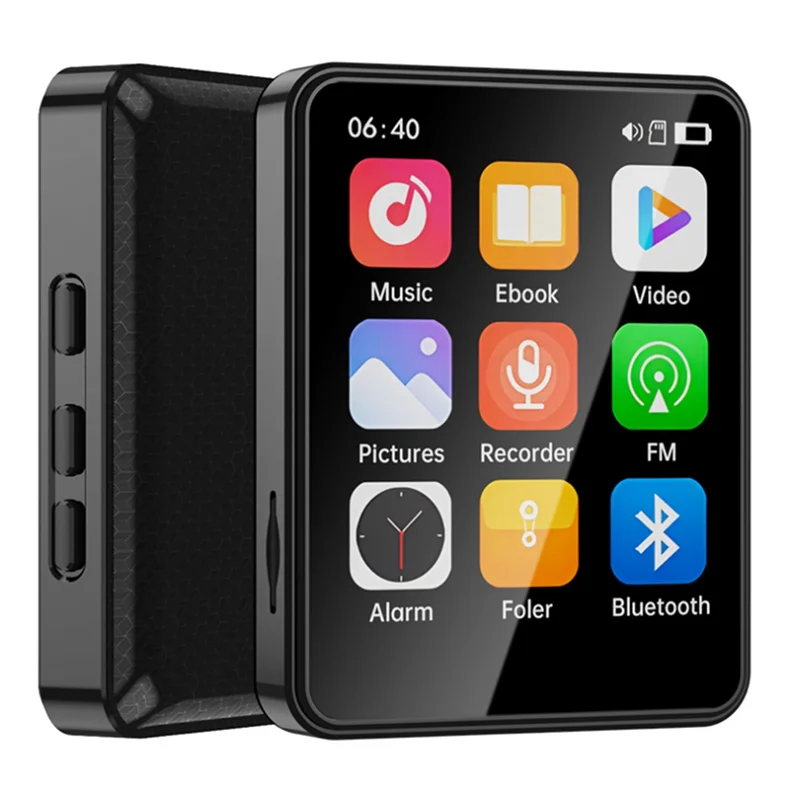 2.4 Inch MP3 Player Support Bluetooth Full Screen Touch Hifi Music Player Built-In Speaker With E-Book /FM/Radio/Video