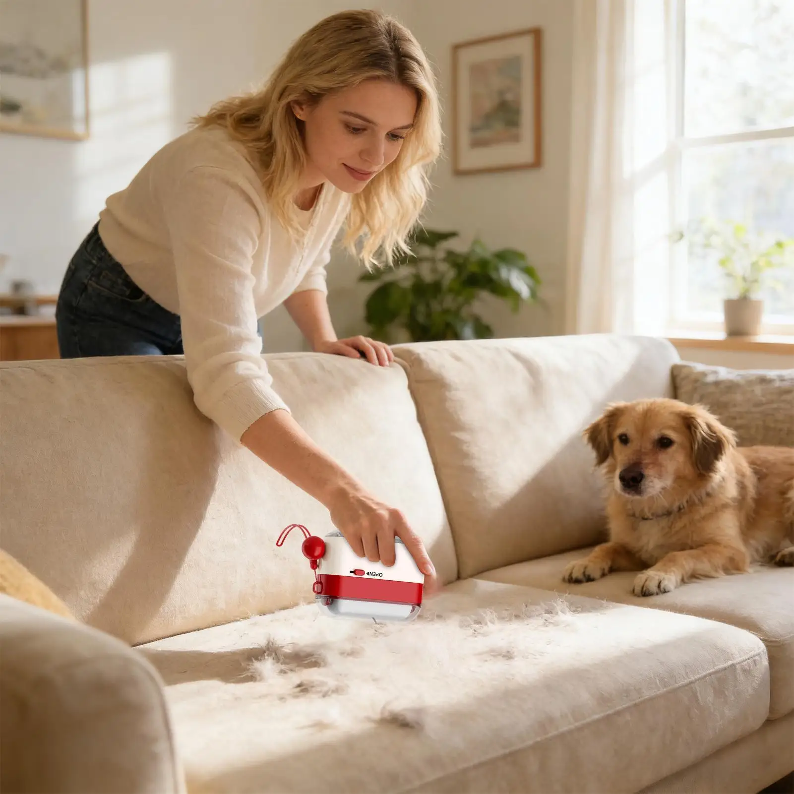 Sticky Lint Roller For Clothes Portable Washable Tool Pet Roller Hair Remover For Clothes Furniture Carpet Couch Car Seats Home