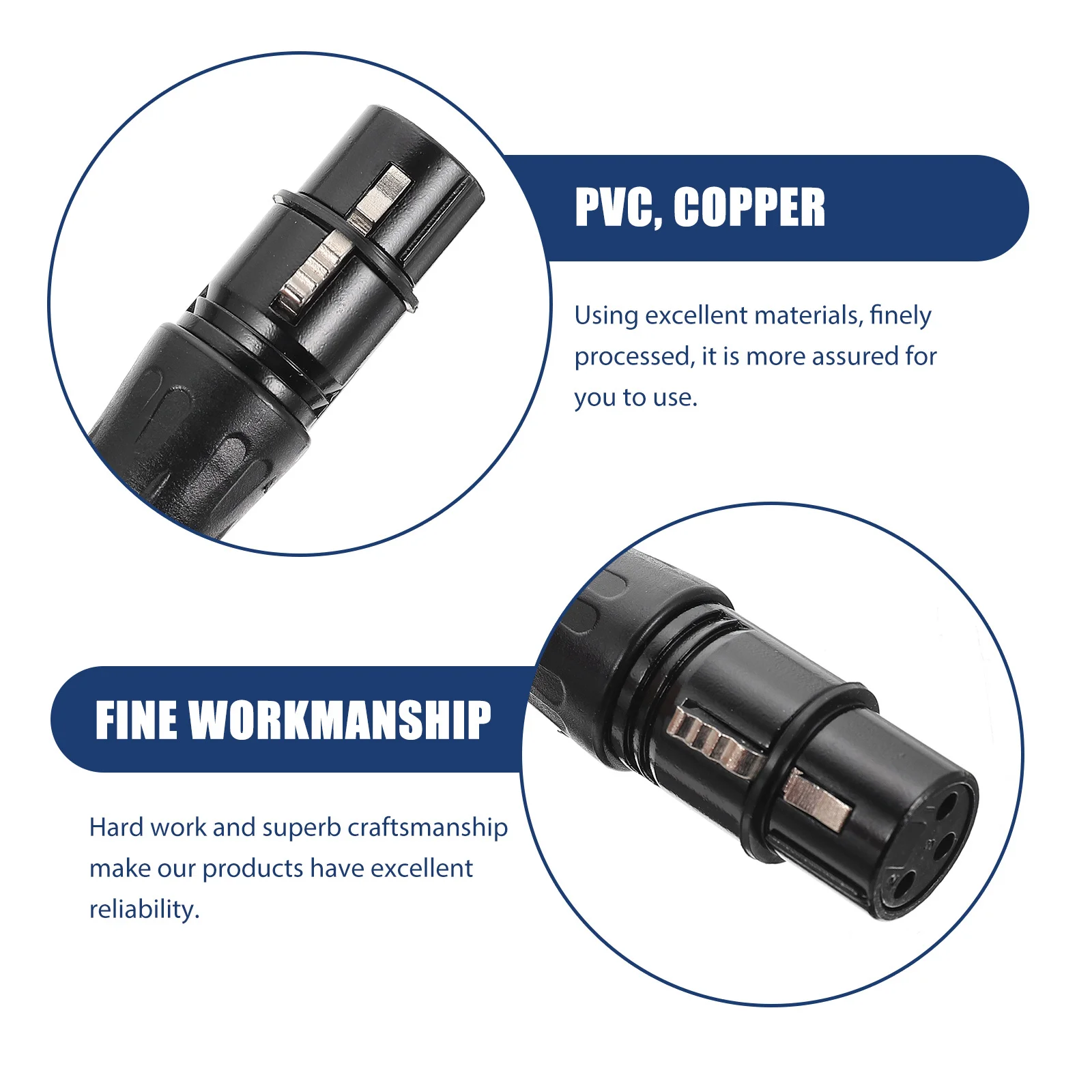 

Audio Cable For Mic Male To Male Connector High-Quality Microphone Line Compatible With Mixer Dmx Stage Lights Parties